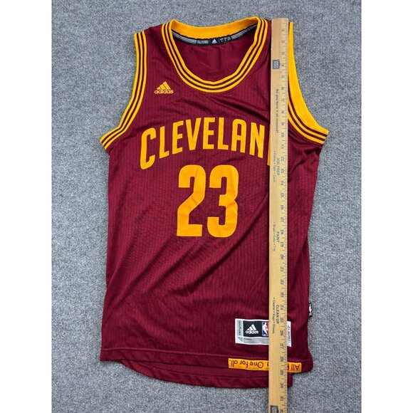 Lebron James Cavaliers Rev 30 Swingman Jersey Men's Small Red Adidas #23 - Picture 5 of 8
